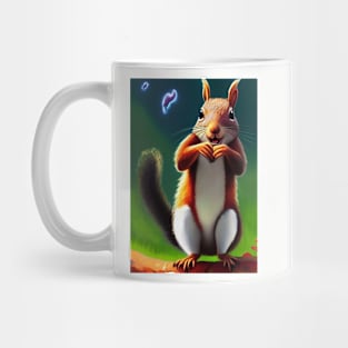 SQUIRREL WATCHING FIREFLIES Mug